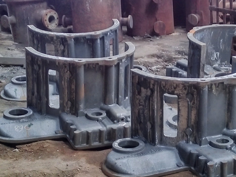 Turbo main housing machined casting for EMD710 engine